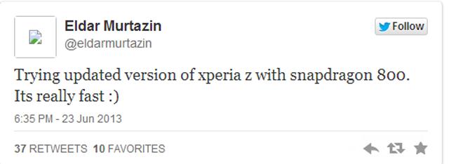 Twitter-Eldar-Murtazin-Sony-Xperia-Z-升級版-高通驍龍800