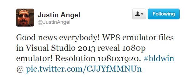 Justin-Angel-Twitter-WP8-模擬器-1080P