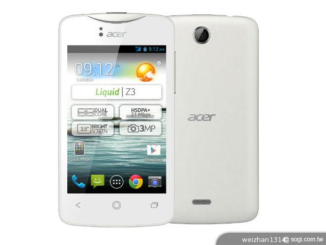Acer-宏碁-Liquid-Z3-雙卡-官圖