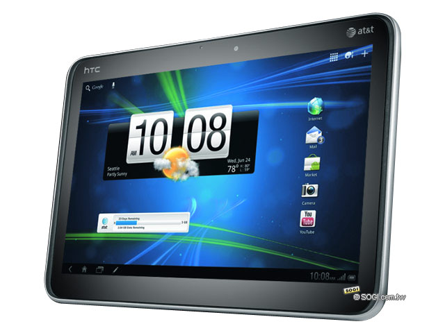 HTC Jetstream 採用專為平板電腦所設計的 Android 3.1（Honeycomb）作業系統