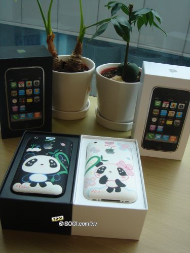 iPhone 3G熊貓彩繪對機