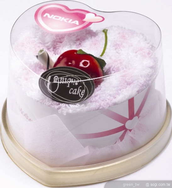 粉爵版贈品:粉爵蛋糕手巾