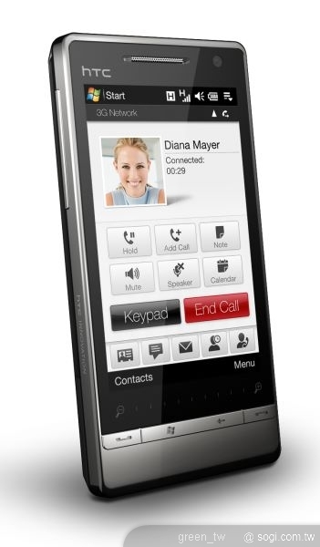 HTC Touch Diamond2兼具美型和功能,主打「Push Internet」和「People Centric」兩大特點