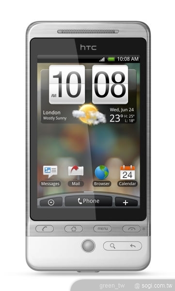 HTC Hero全球首款搭載HTC專屬使用界面的Android平台裝置