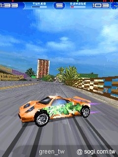 《3D光速尬車》遊戲背景設定在一個游走法律邊緣的黑暗都市裡,在此只有當權的車隊才是王道,也因而造就了不少集團勢力。遊戲主角閃電隊兄弟