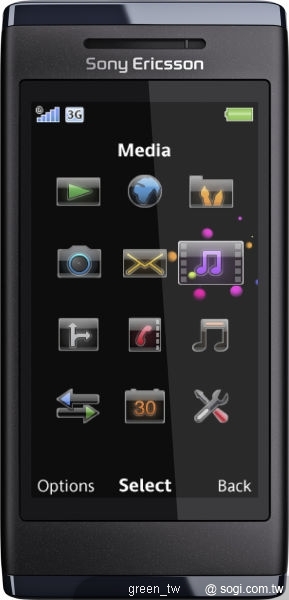 Sony Ericsson Aino手機創新推出 Media Home 功能!透過在電腦上的Media Go™軟體,輕鬆有效地管理電腦上所有的音樂、相片、影片及 podcast等多媒體娛樂內容,只要將Aino手機放入專用傳輸充電座,就可透過家中WiFi網路,同步化電腦上新下載