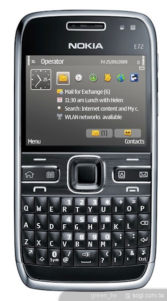 Nokia E72採用S60智慧型平台軟體 內建Nokia Messaging服務