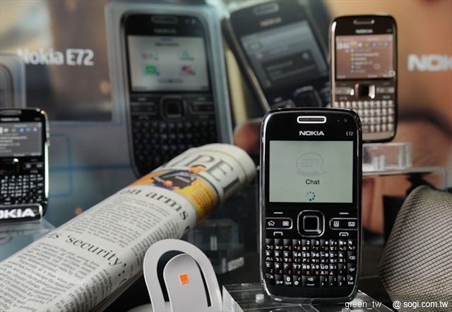 購買Nokia E72 即可享有Nokia Messaging即時電郵與即時通訊服務