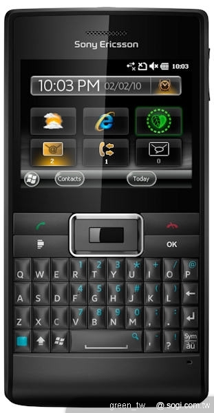 大獲好評的Sony Ericsson GreenHeart™系列將推出擁有綠色環保認證的最新Sony Ericsson Aspen™ 環保商務型手機，加入了多項強大的作業能力、觸控式操作功能及真實按鍵的QWERTY鍵盤