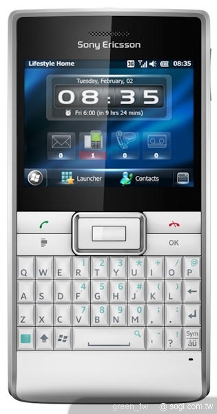 「Sony Ericsson Aspen™是一支具有環保概念的商務型手機，非常適合期待在日常生活中使用手機時加入綠色環保的消費者或企業使用。