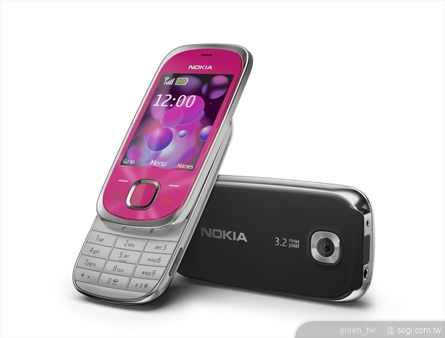 Nokia 7230擁有320萬畫素全幅對焦相機、3.5mm音源插孔