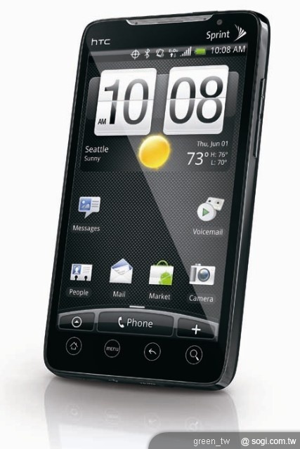 Sprint將於今夏獨家推出全球第一款3G/4G 搭載Android平台手機-HTC EVO 4G。