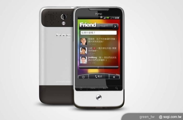 HTC Legend同樣具備亮眼的配備：3.2吋AMOLED HVGA螢幕，讓畫面呈現鮮豔銳利的最佳質感；五百萬畫素自動對焦鏡頭及內建LED閃光燈，為您捕捉生活上更多精彩動人的時刻