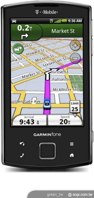 (單機) Garmin-Asus為 T-mobile客製化手機Garmin-Asus A50，並擁有專為T-mobile設計的產品名稱”garminfone”