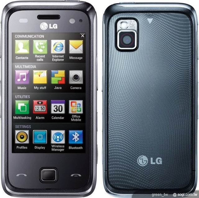 LG GM750，擁有寬廣的3吋觸控螢幕，可輕鬆瀏覽各式網頁，同步支援手寫輸入辨識功能，文件建檔快狠準；內建500萬畫素自動對焦相機及30萬畫素視訊鏡頭