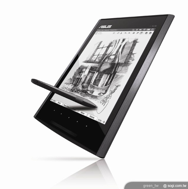 華碩於COMPUTEX推出全新Eee Tablet，是結合電子筆記本(e-note)與電子書(e-book reader)的全新科技產品。