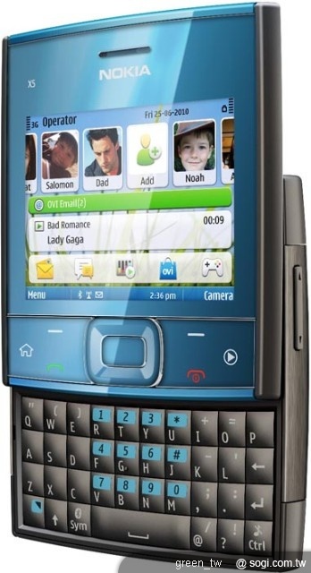 Nokia X5 讓訊息傳遞、社交網路與高水準音樂體驗合而為一