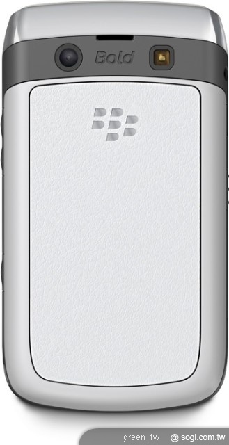 白色BlackBerry Bold 9700智慧型手機