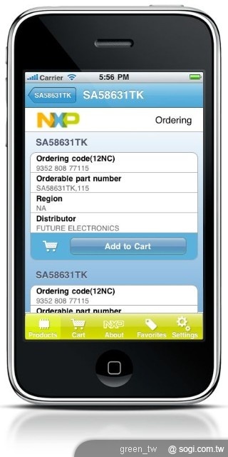 恩智浦半導體推出 iPhone 應用程式 讓工程師可隨時隨地查詢恩智浦全系列產品
