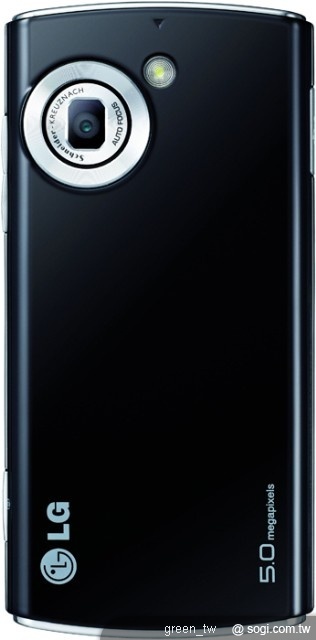 LG GM360i 採用 500 萬畫素德國 Schneider 專業鏡頭，提供 LED 閃光燈