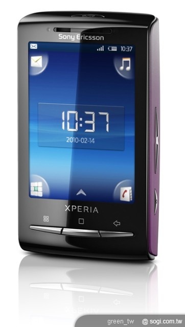 Sony Ericsson 的 Xperia X10 mini 不僅體積輕巧且時尚有型，更搭載全方位如 GPS、Wi-Fi、3G 及 500 萬畫素閃光燈相機