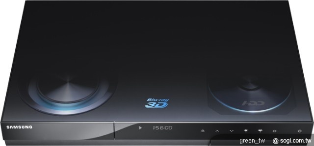 Samsung 3D 藍光播放機C8900,可播放儲存於硬碟或藍光光碟上的3D 影像內容