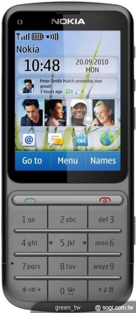 Nokia C3 將觸控螢幕和經典的手機鍵盤完美結合