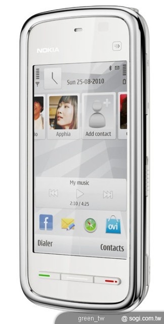 Nokia 5230極光淨白視覺系3G觸控玩樂機 雙色出擊
