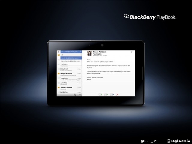 BlackBerry PlayBook Email