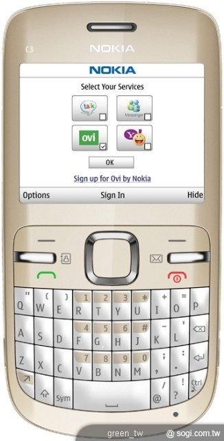 Nokia C3-00搭配迷人金屬霧面設計 全面展現個人時尚品味