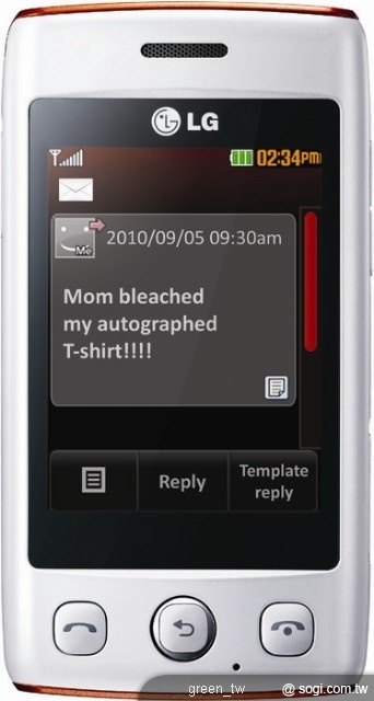 學生專屬觸控手機 LG Wink T300 白色