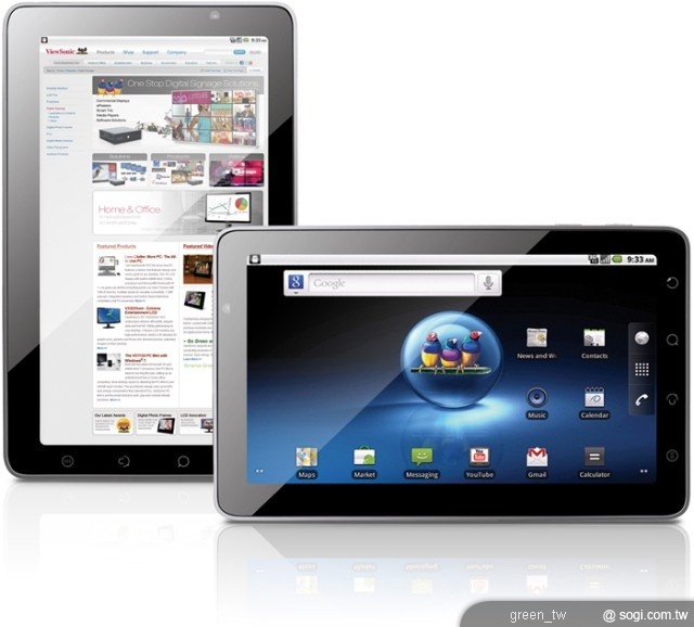 ViewSonic ViewPad 7 採用全球市場領導最新一代 Android 2.2 智慧作業系統