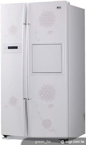 LG 對開冰箱深鮮系列晶花白 - GR-H69PW