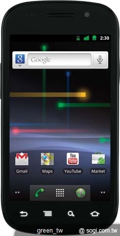 三星電子,攜手 Google 推出 Nexus S,全世界第一款搭載 Google Android 2.3 系統