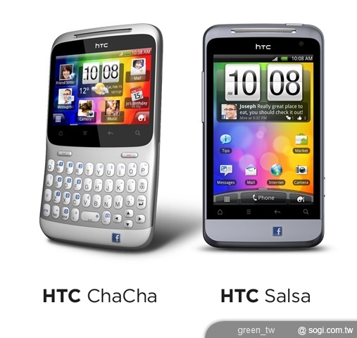 HTC ChaCha 與 HTC Salsa 為行動社群網路樹立新標準