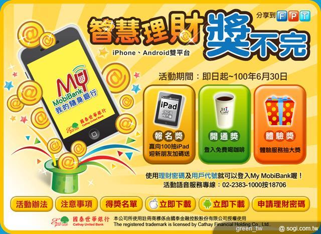 My MobiBank 智慧理財獎不完
