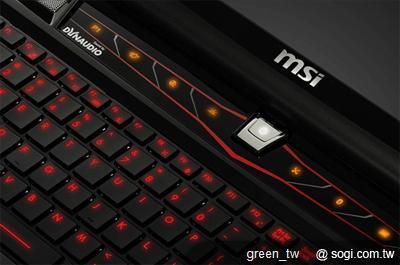 GT780 採用 SteelSeries 遊戲鍵盤