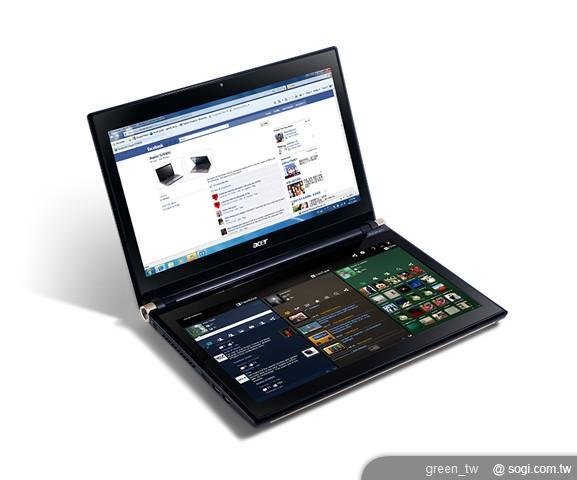 Acer ICONIA 雙螢幕筆電