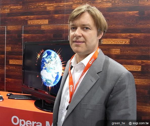 Opera 執行長來台 Computex 展中宣布與康全電訊合作。
