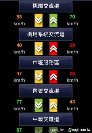 遠傳行動導航 交通情報國道路況