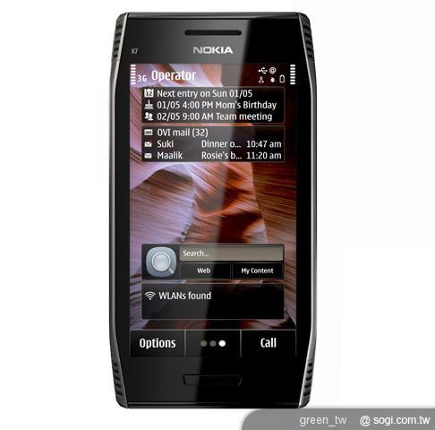Nokia X7 擁有全新Symbian Anna作業系統
