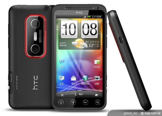 HTC 首款裸視 3D 手機 HTC EVO 3D