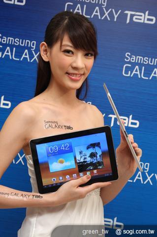 GALAXY Tab 10.1 Wi-Fi內建1GHz雙核心處理器